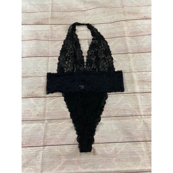 Frederick's Of Hollywood Sheer Black Lace Body Suit - 2XL - Picture 9 of 11